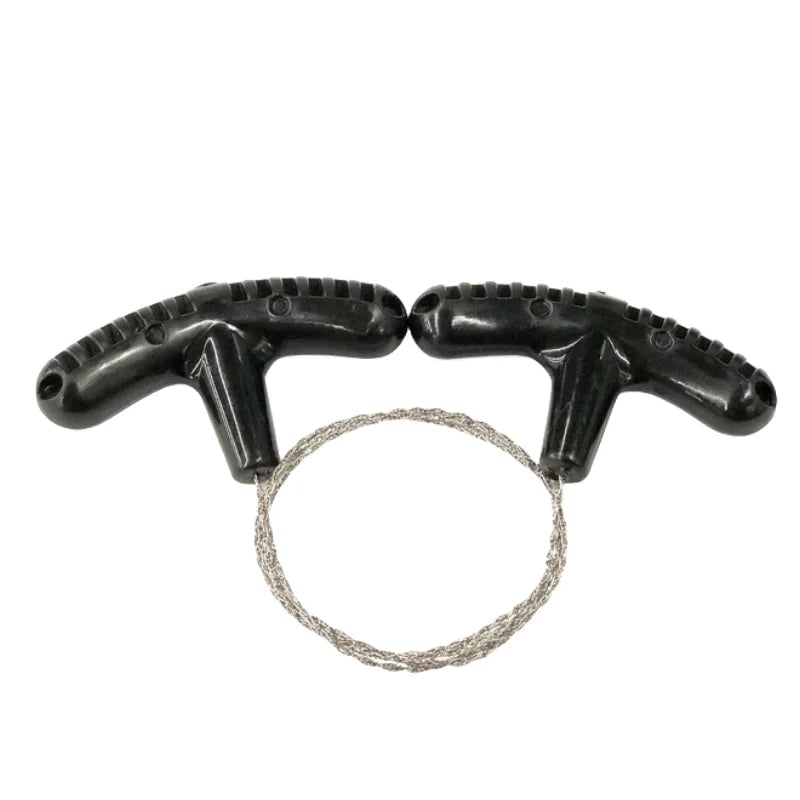 Portable Stainless Steel Wire Saw - Finger Handle Camping Tool