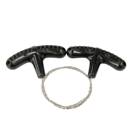 Portable Stainless Steel Wire Saw - Finger Handle Camping Tool