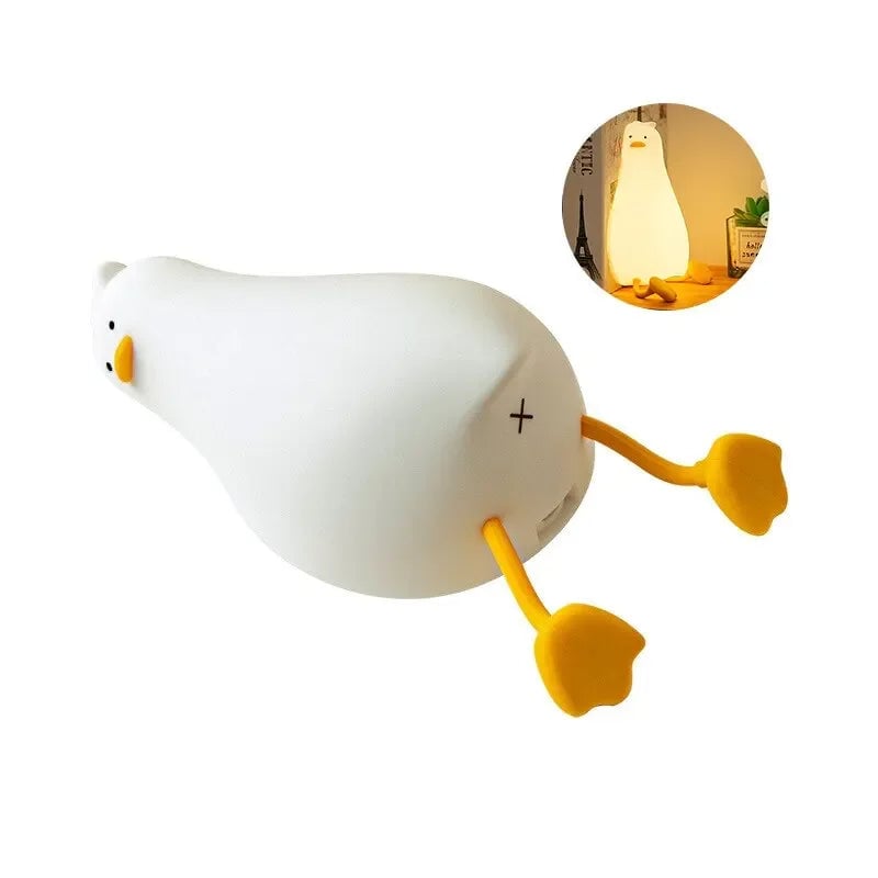 Rechargeable LED Duck Night Light Touch Control Silicone Lamp