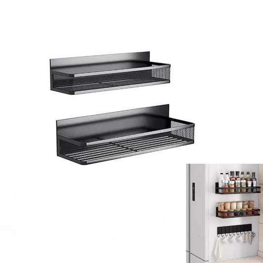 Magnetic Spice Rack Refrigerator Storage Organizer Kitchen Shelf