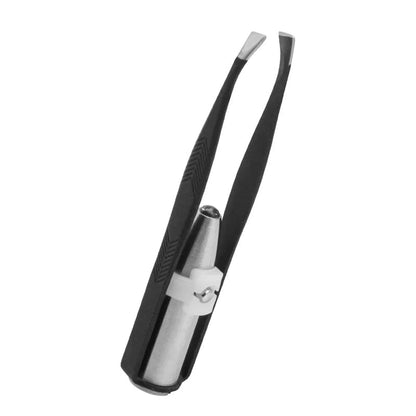 LED Illuminated Stainless Steel Precision Eyebrow Tweezers Tool