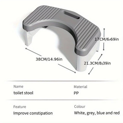 Ergonomic Toilet Footstool - Adult & Kids Squatting Aid Comfort Stool