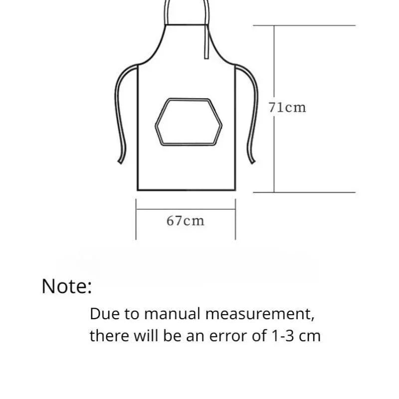 Adjustable Waterproof Kitchen Apron - Coffee Baking Oil Proof