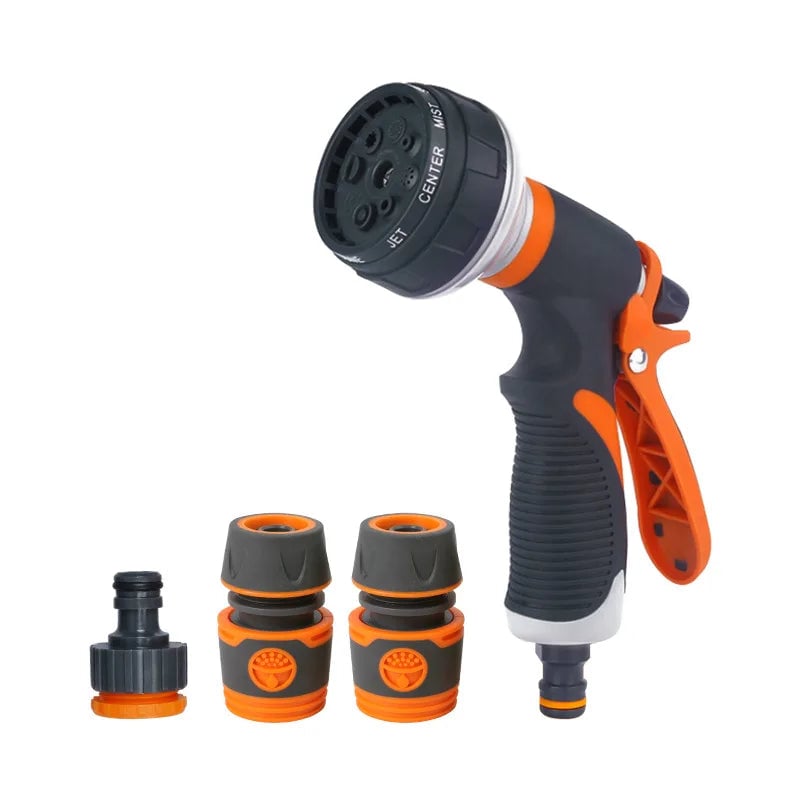 High Pressure Garden Sprayer Nozzle 8 Mode Watering Gun Plant Lawn