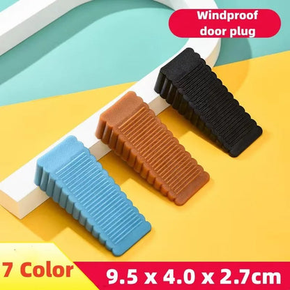 Safety Silicone Door Stop Wedge - Anti-Collision Block Stopper