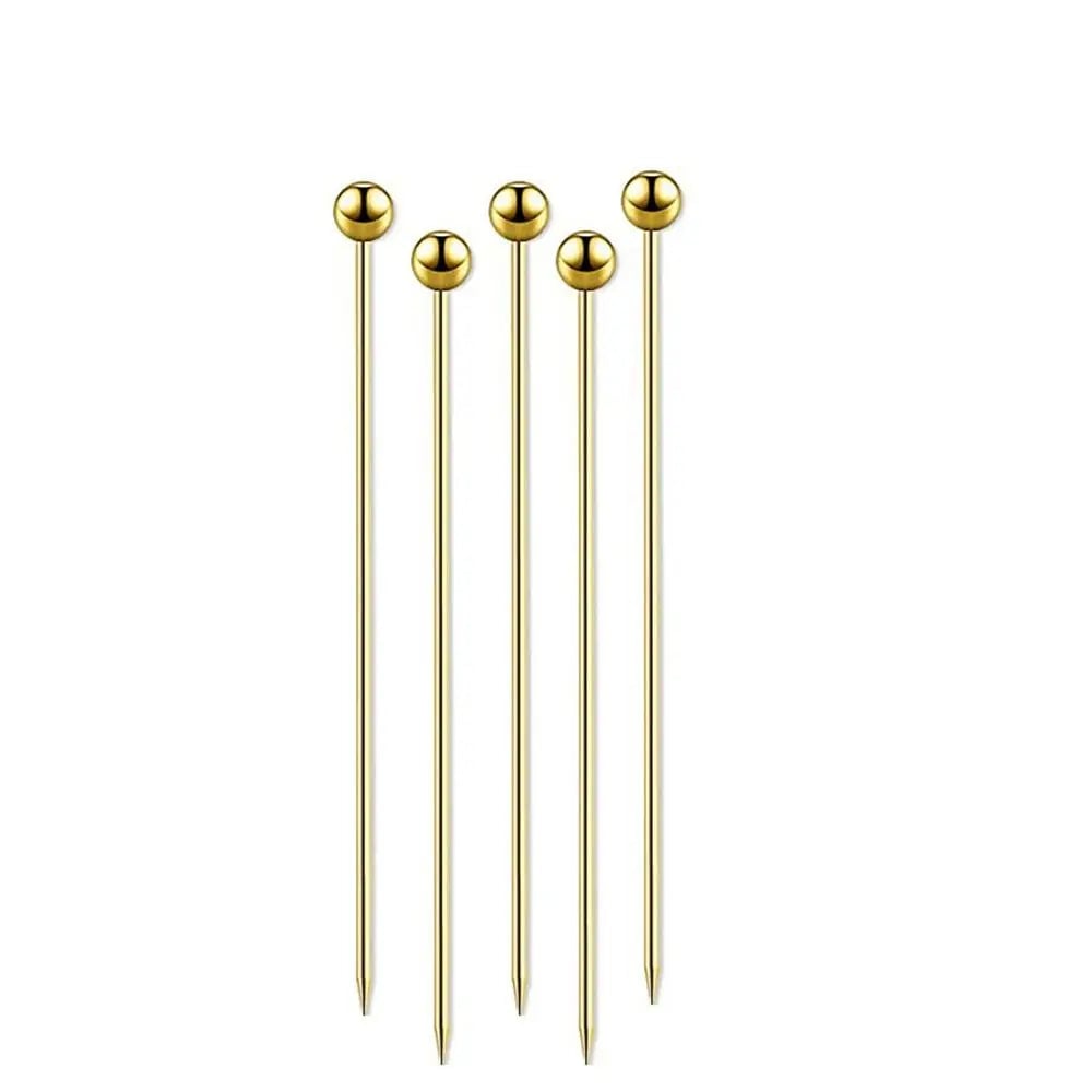 Stainless Steel Cocktail Picks - Reusable Fruit Forks Bar Tools