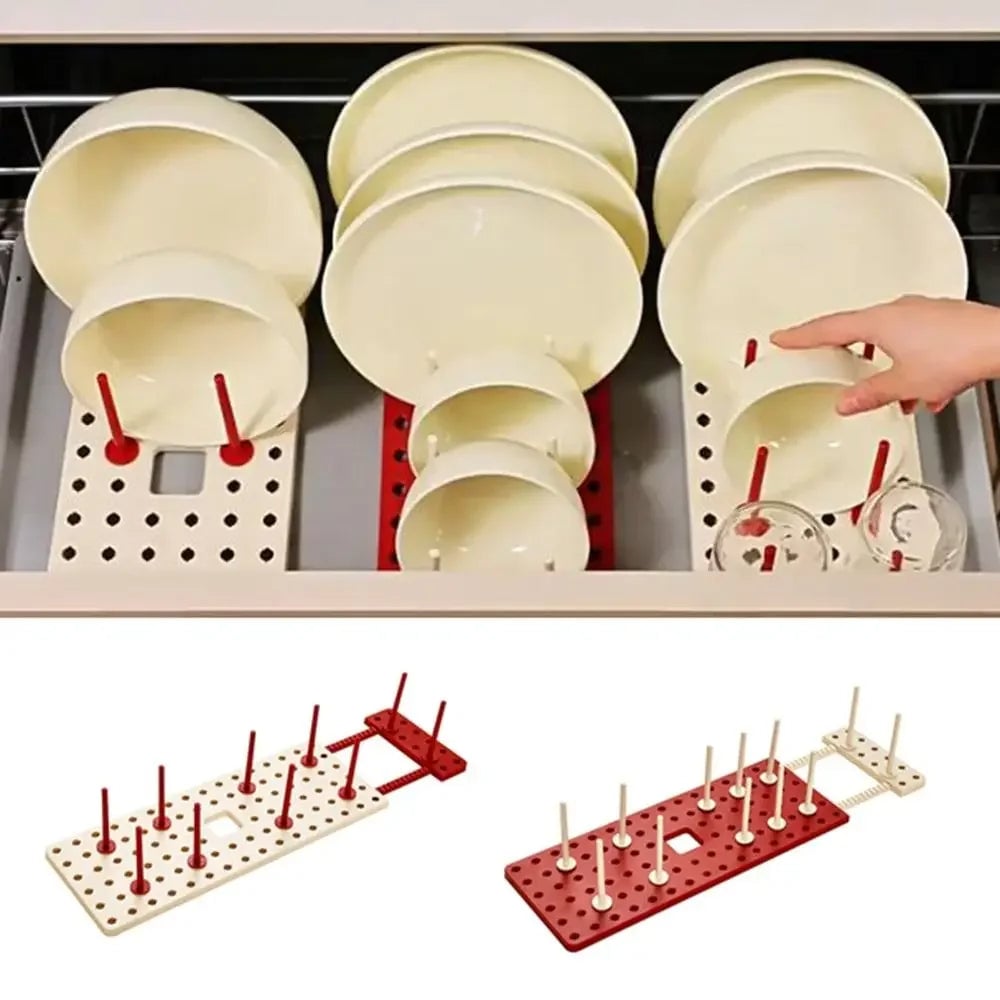 Plastic Kitchen Dish Drying Rack Plates Storage Organizer Sink