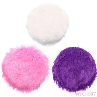 30cm Warm Wool Round Cushion Pad - Anti-Slip Dining Chair Mat