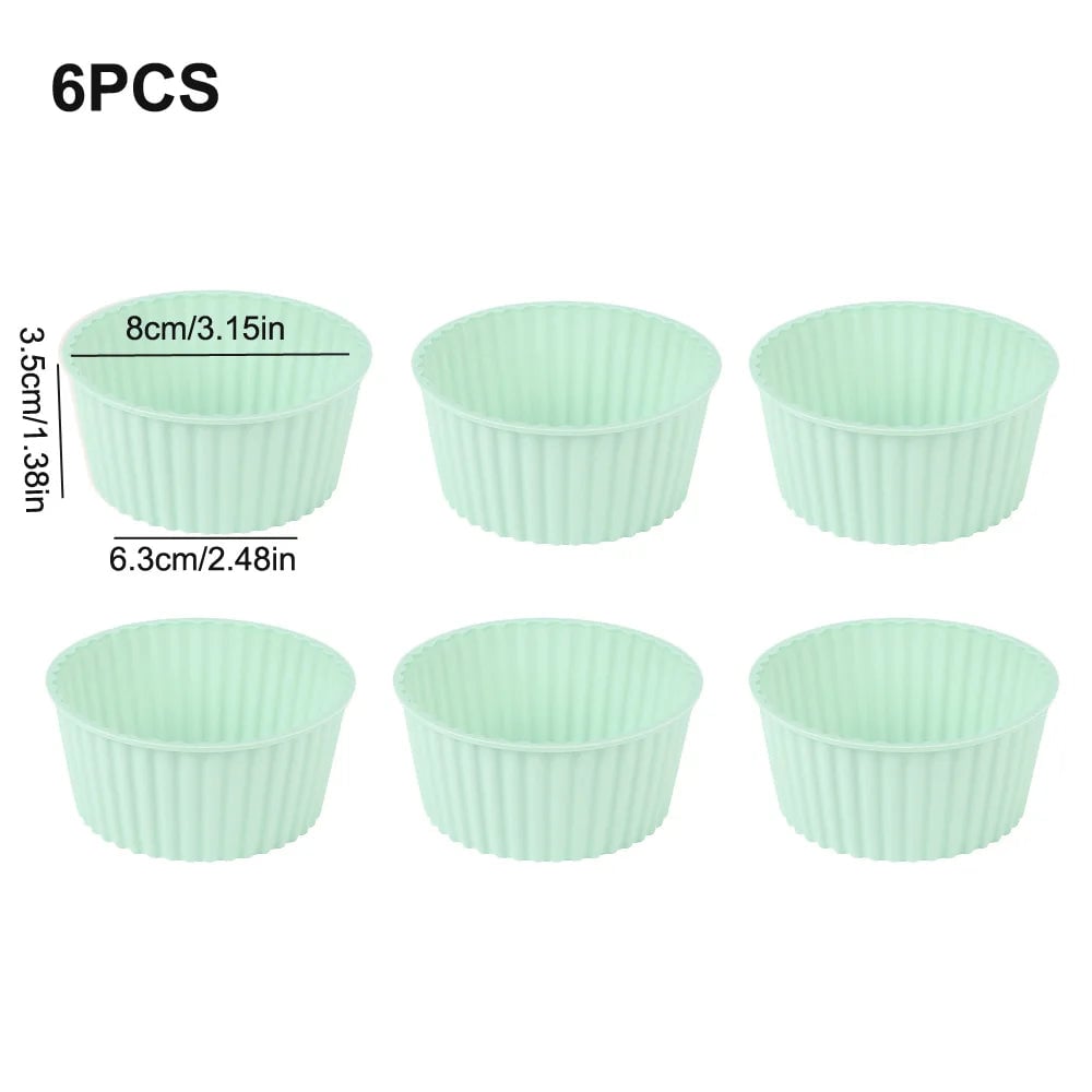 Silicone Air Fryer Cake Mold - Reusable Oven Baking Bowl Pudding