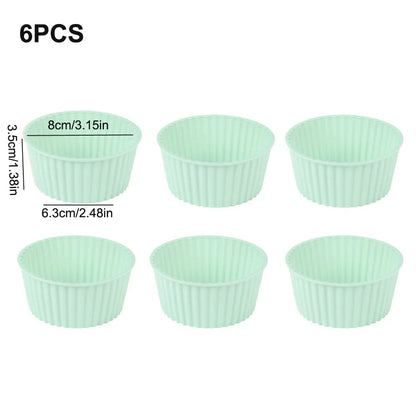Silicone Air Fryer Cake Mold - Reusable Oven Baking Bowl Pudding