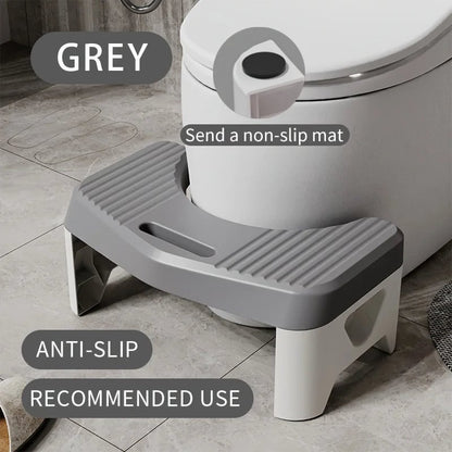 Ergonomic Toilet Footstool - Adult & Kids Squatting Aid Comfort Stool