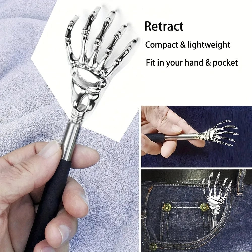 Stainless Steel Telescoping Back Scratcher - Extendable Massager