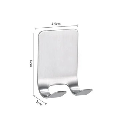 Stainless Steel Razor Holder Wall Mount Punch-Free Bathroom Storage