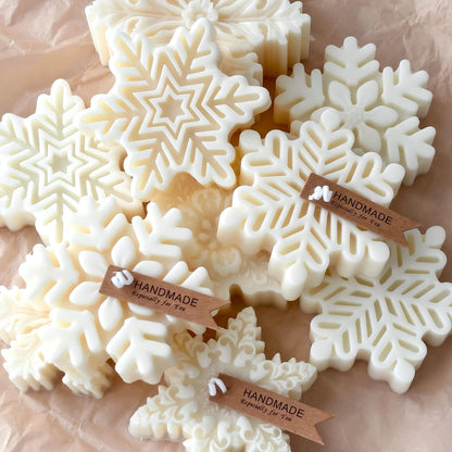 Snowflake Candle Silicone Mold - Christmas Soap Wax DIY Craft