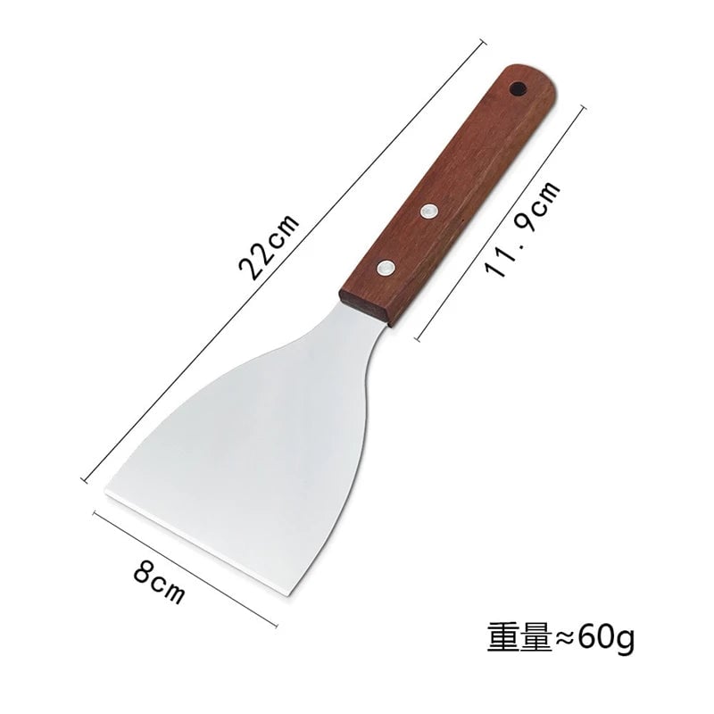 Stainless Steel Non-Stick BBQ Spatula & Grill Scraper Tool