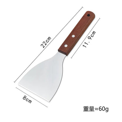 Stainless Steel Non-Stick BBQ Spatula & Grill Scraper Tool