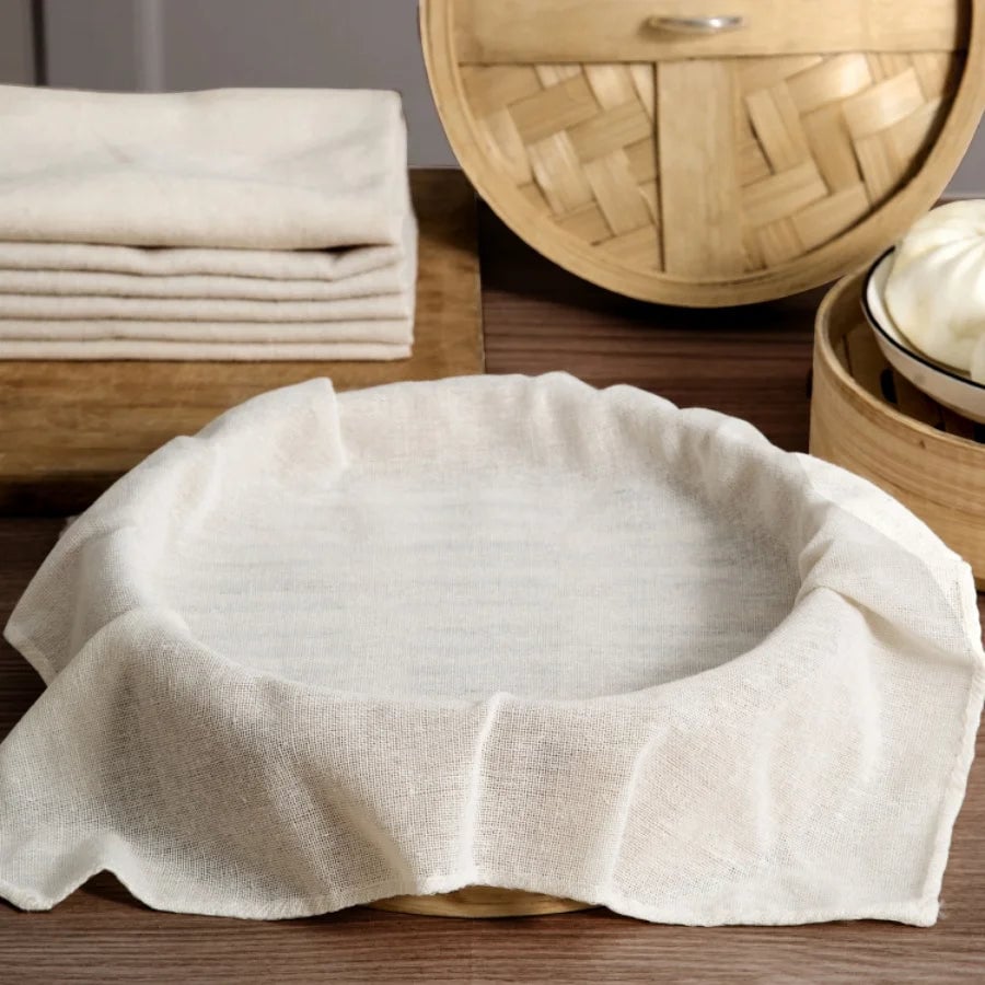 2-Pack Cotton Steamer Cloth - Curd Filter & Soybean Milk Strainer