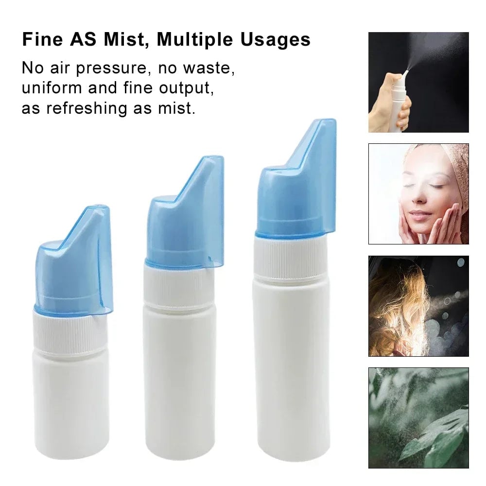 Portable Nasal Irrigator Spray Bottle - Fine Mist Atomizer 200ml