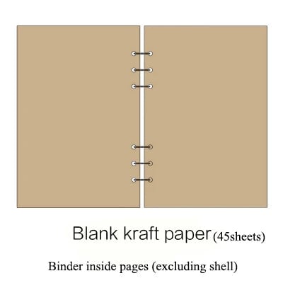 A5 A6 A7 Spiral Notebook Refill Pages 45 Sheets Line Dot Grid Paper