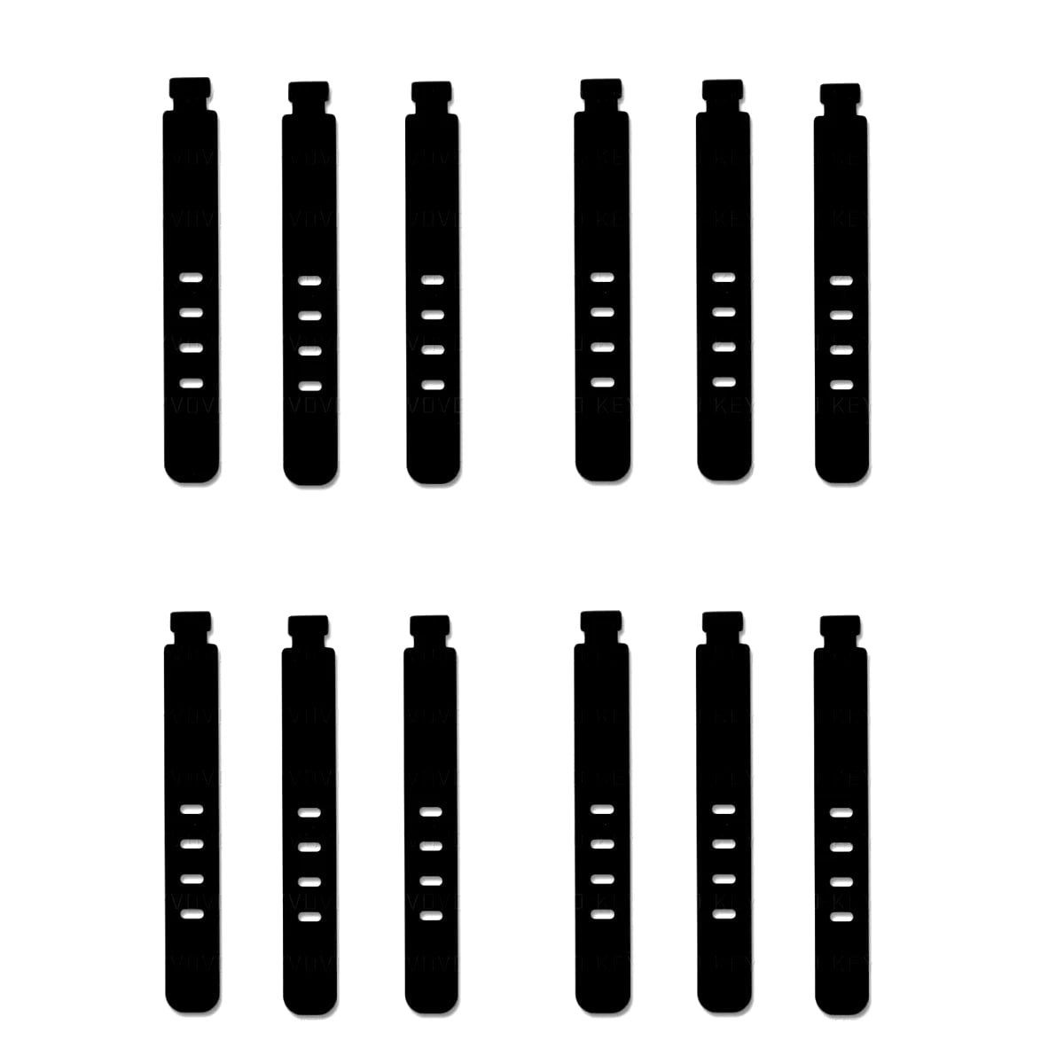 20PCS Silicone Cable Ties Reusable Wire Organizer Cord Holder Straps