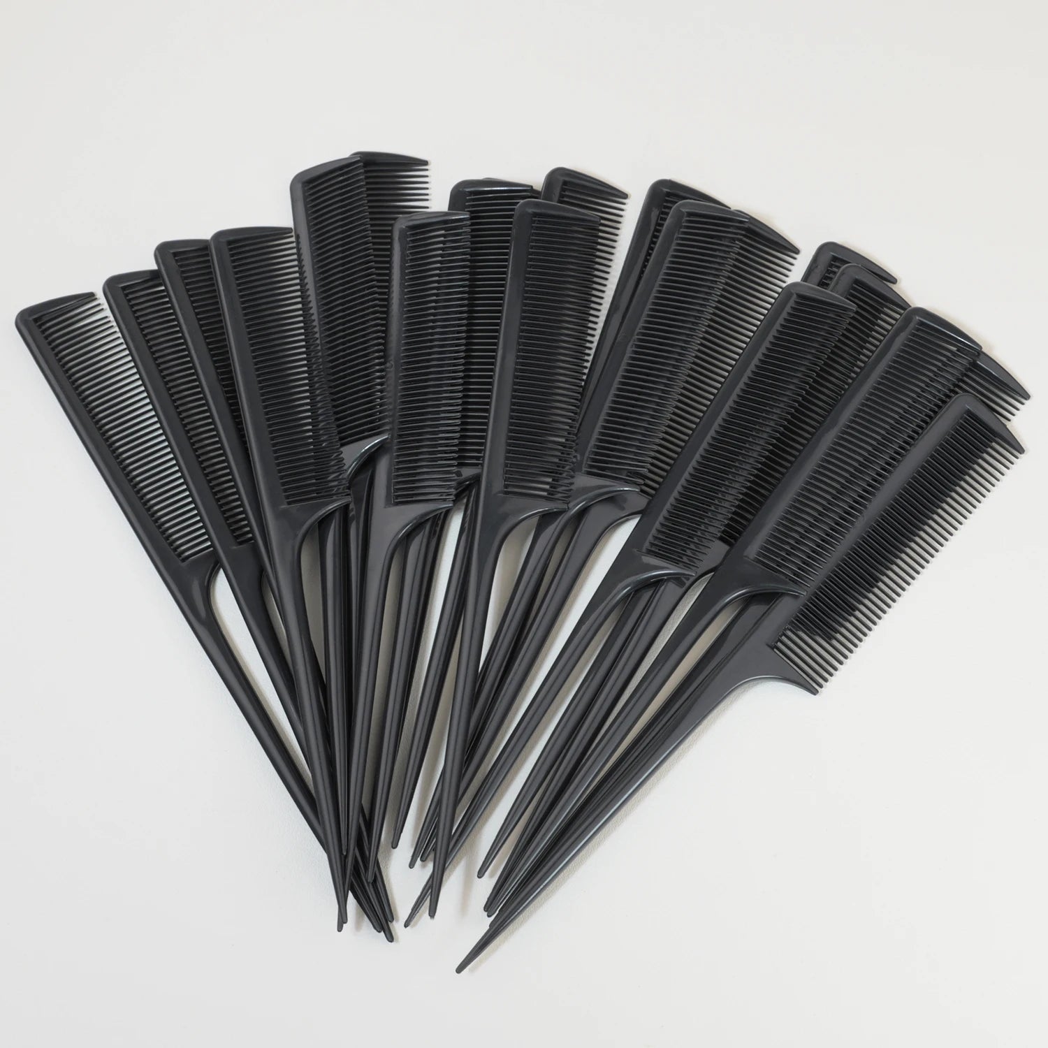 Anti-Static Hair Dye Brushes with Pointed Tail Combs 20 Pack Pro