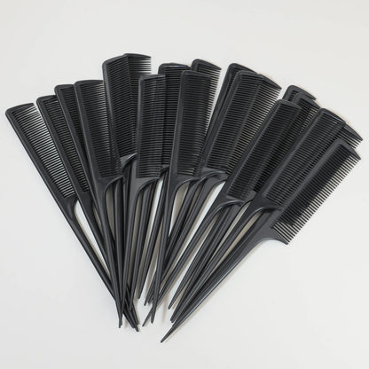 Anti-Static Hair Dye Brushes with Pointed Tail Combs 20 Pack Pro