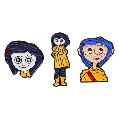Custom Cartoon Anime Enamel Pins - Cute Character Lapel Badge Set