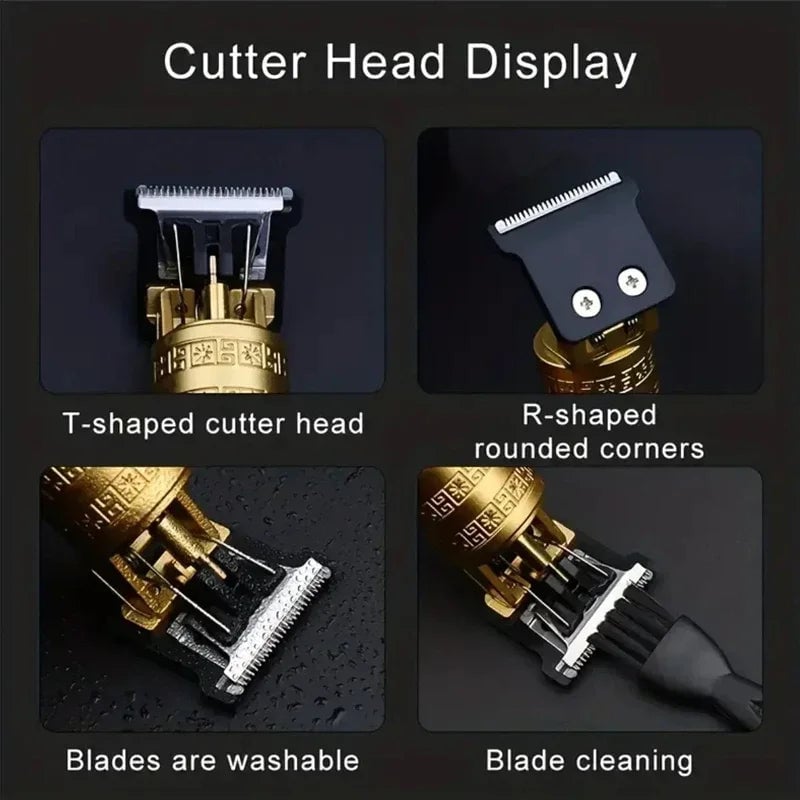 USB Electric Hair Clipper Beard Trimmer Dragon Buddha Design Pro