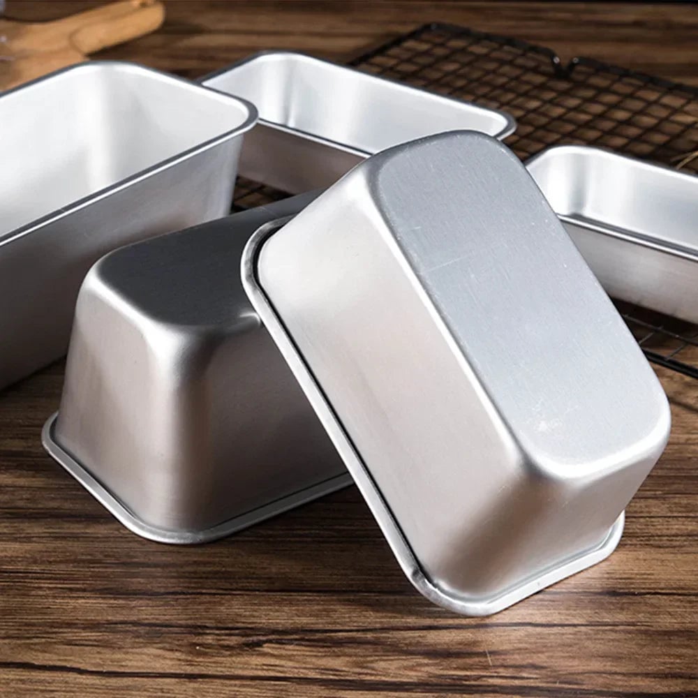 5-Size Non-Stick Aluminium Loaf Pan Set Rectangle Baking Molds