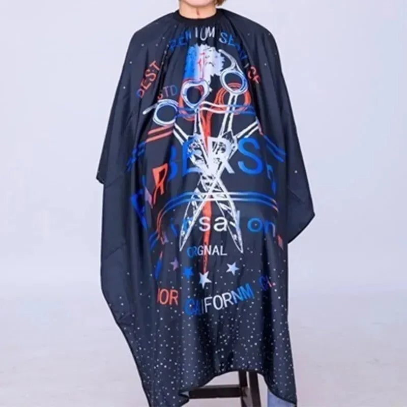 Waterproof Hair Cutting Cape - Adjustable Snap Barber Cloak
