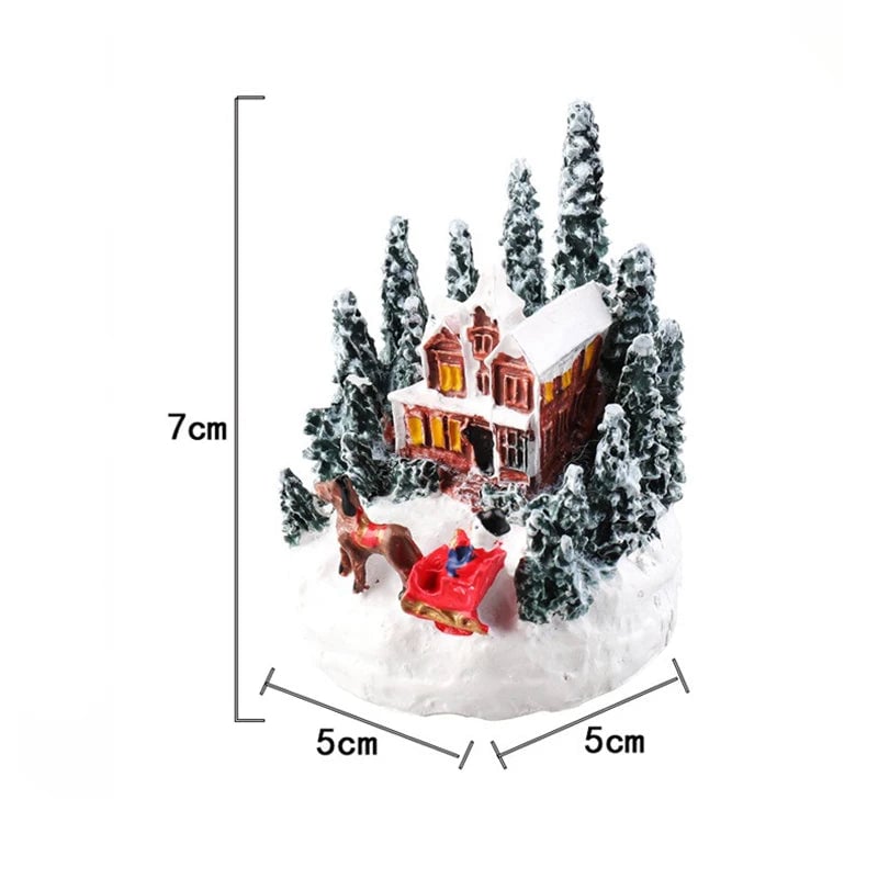 LED Christmas House Night Light - Micro Landscape Decoration Luminous