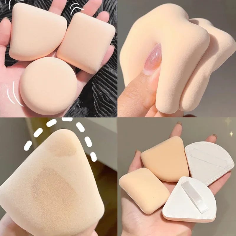 Multi-Shape Makeup Sponges 1-10pcs Round Square Triangle Foundation