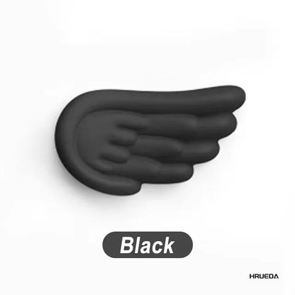 Memory Foam Ergonomic Keyboard Mouse Wrist Rest Pad Set Angel Wing