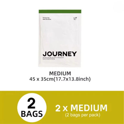 2-Pack Roll Up Compression Bags No Pump Required Travel Storage