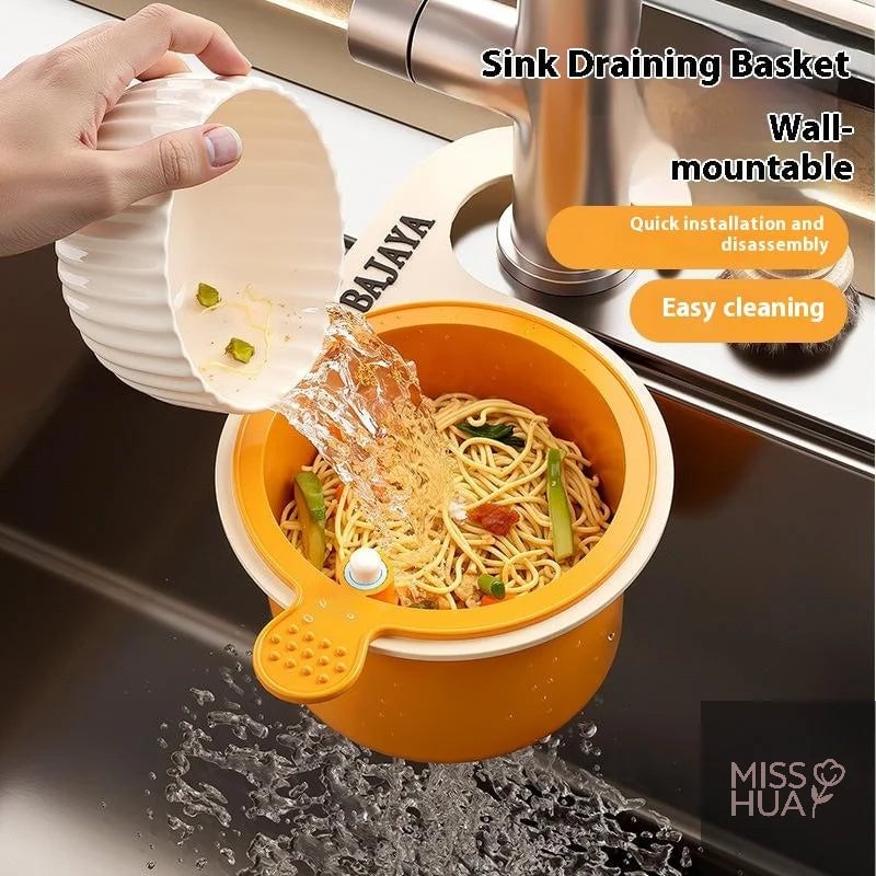 Adjustable Leak Proof Kitchen Sink Strainer Hanging Drainage Basket