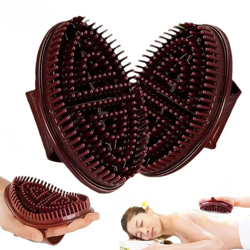 Silicone Meridian Massage Brush - Body Slimming & Leg Care Tool