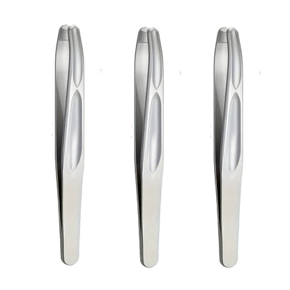Premium Round Head Tweezers - Precision Eyebrow & Facial Hair Removal