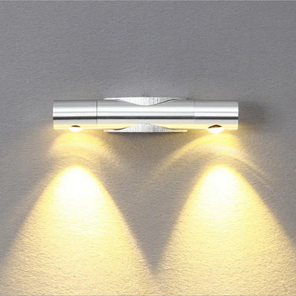 LED Dual-Head Rotatable Aluminum Wall Lamp - Adjustable Spotlight