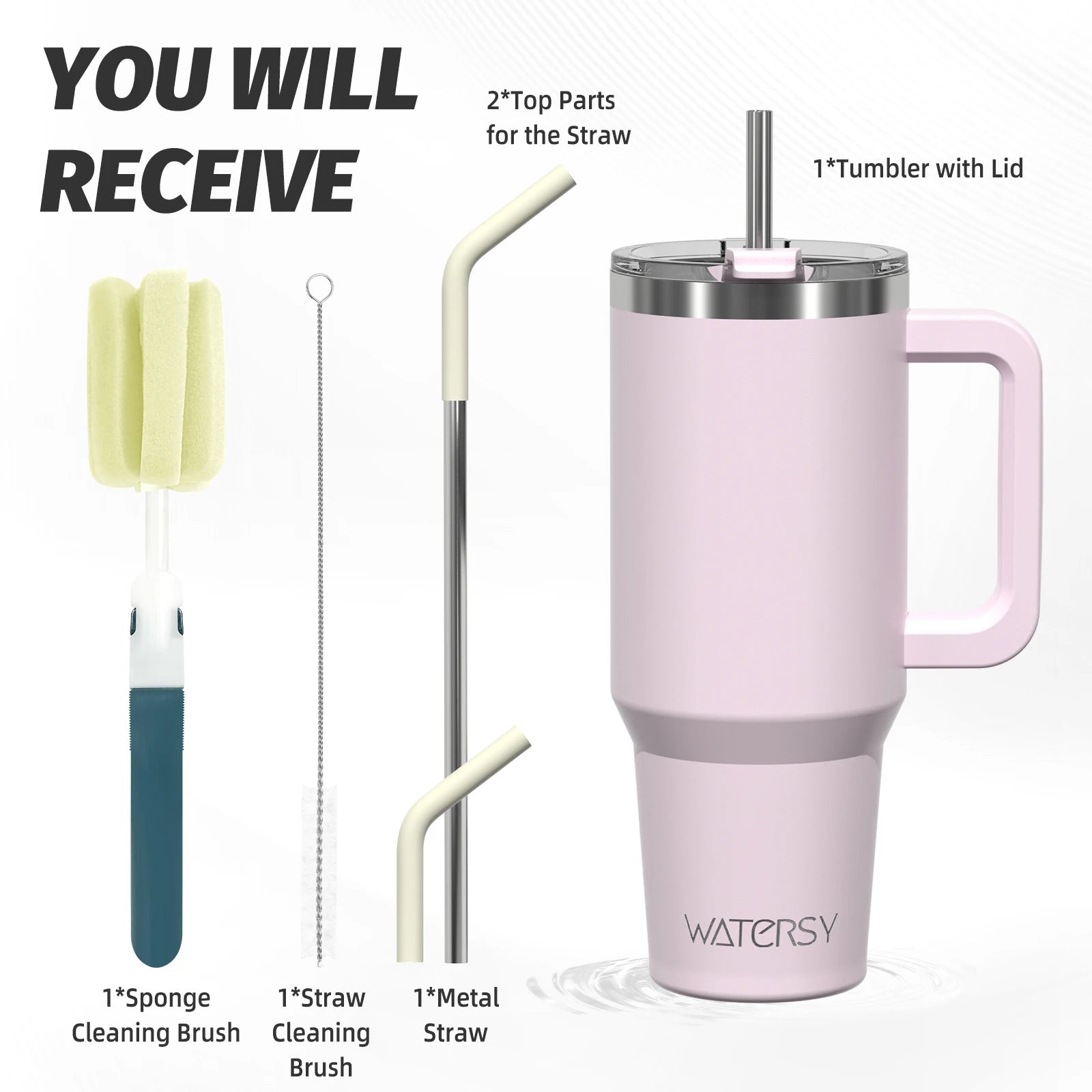 304 Stainless Steel Vacuum Insulated Tumbler 20oz/30oz/40oz Handle