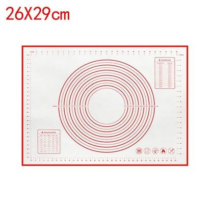 Silicone Non-Stick Baking Mat - Pizza Dough Kneading Pad Kitchen