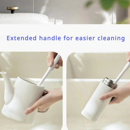 Foldable Silicone Bottle Brush 360° Long Handle Cup Scrubber