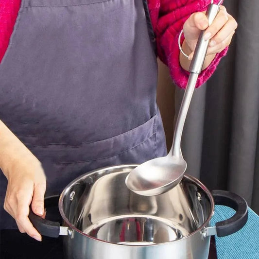 Professional Stainless Steel Cooking Spoon - Kitchen & BBQ Tool