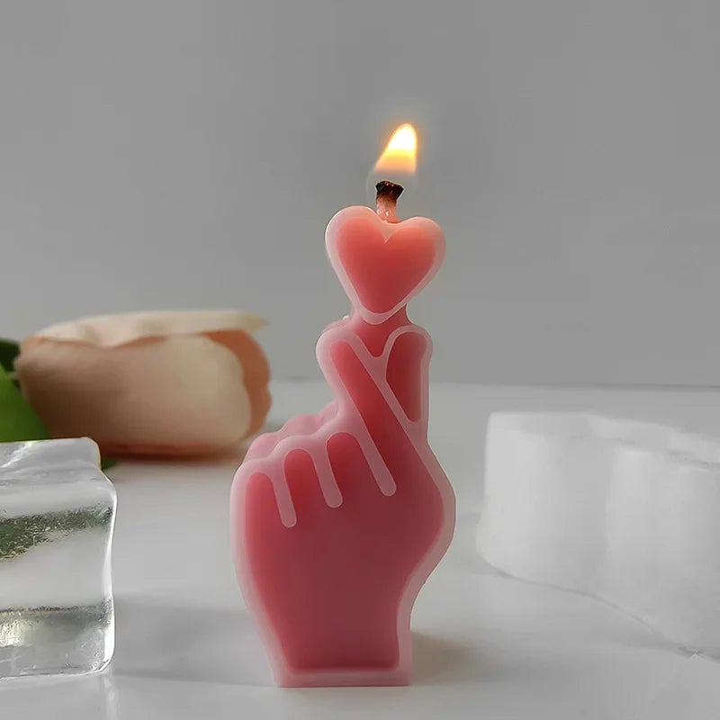 3D Mini Heart Silicone Candle Mold - DIY Craft Chocolate Plaster