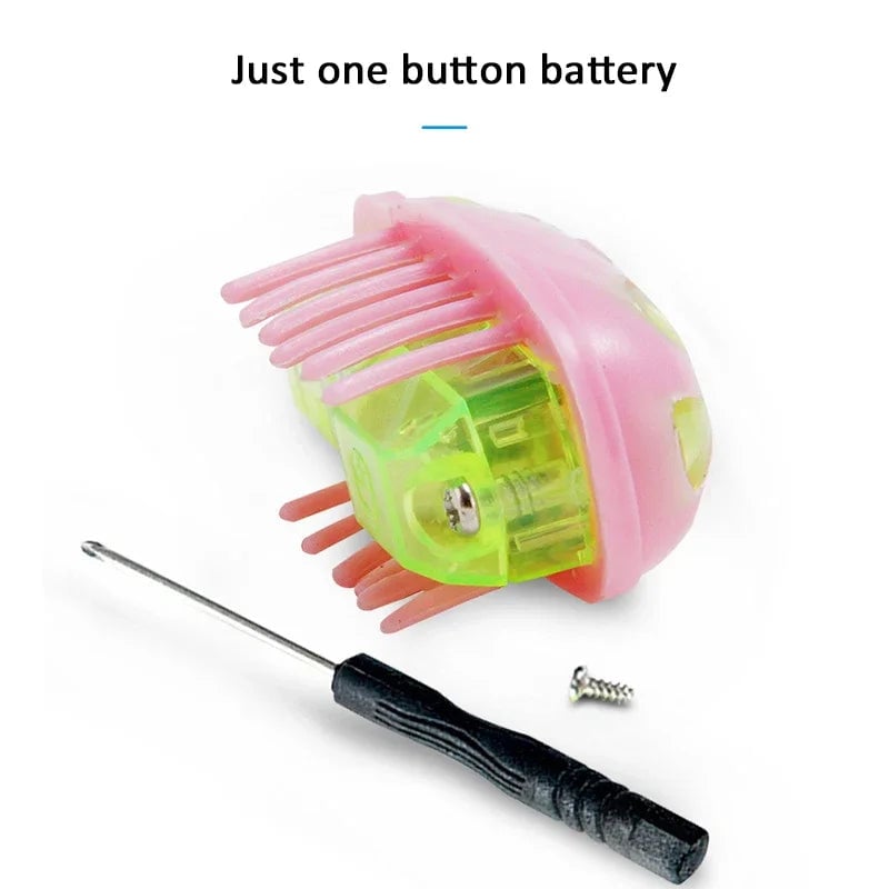 Mini Electric Walking Ladybird Cat Toy - Interactive Bug Pet Toy