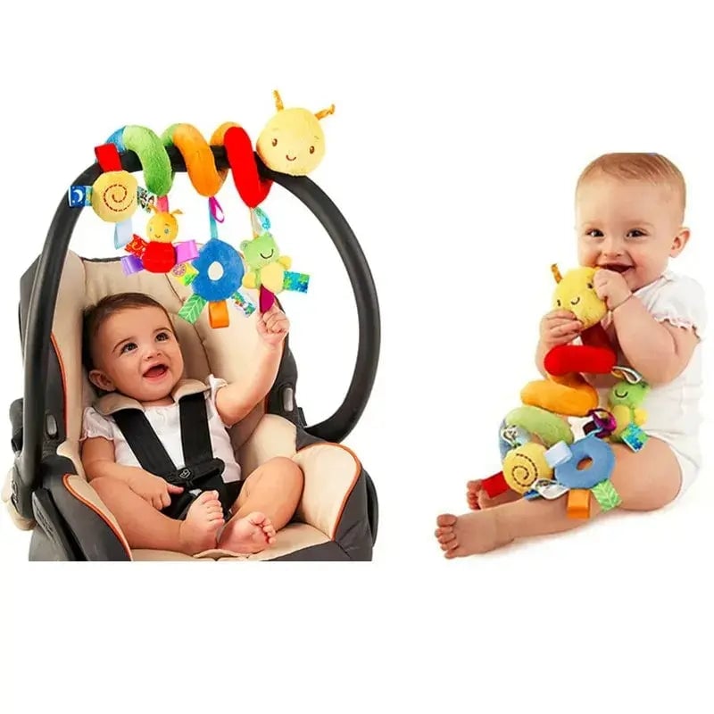 Musical Spiral Baby Activity Toy - Crib Stroller Car Seat Rattle