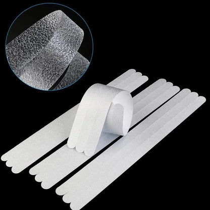 12PC PEVA Anti-Slip Bath Strips - White Safety Tape for Bathtub