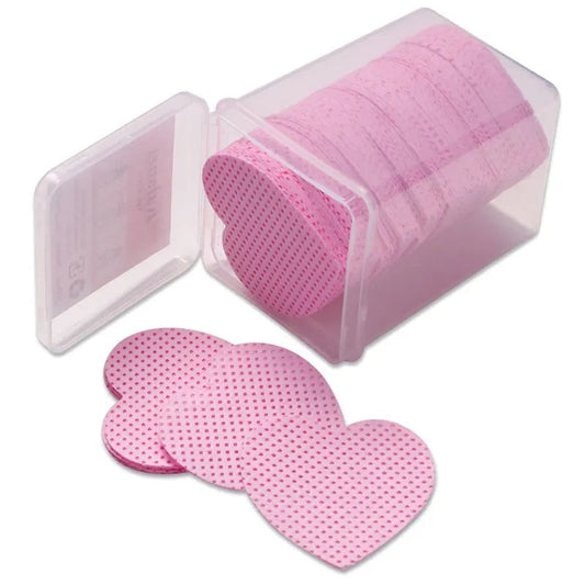 200pcs Cotton Eyelash Glue Remover Wipes - Lash Extension Cleaner