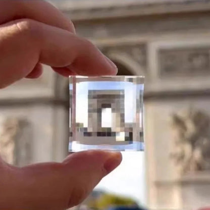 Transparent Acrylic Mosaic Photography Tool - Travel Memory Keychains