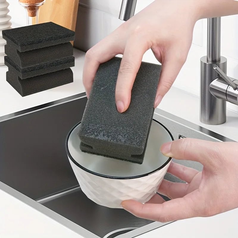 3-Pack Double-Sided Non-Scratch Scouring Sponges for Kitchen