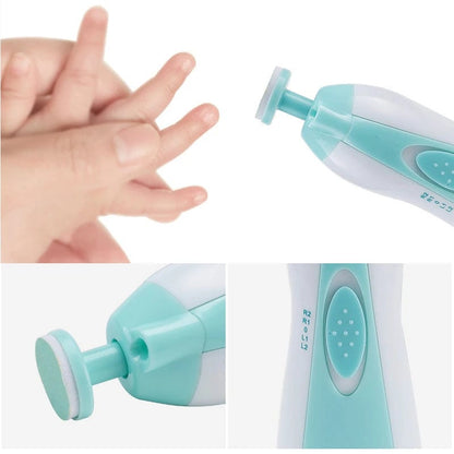 Electric Baby Nail Trimmer Kit - Safe Infant Manicure Polisher Tool
